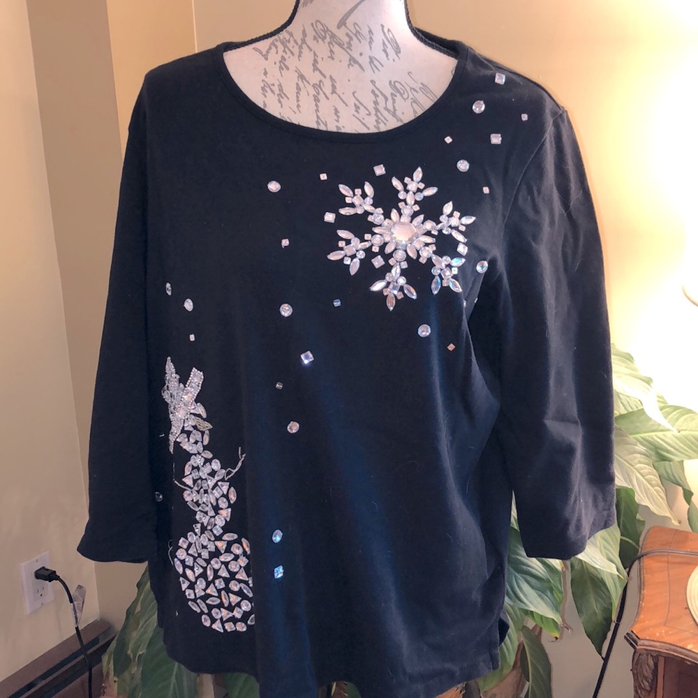 QUACKER FACTORY FESTIVE TUNIC TOP
